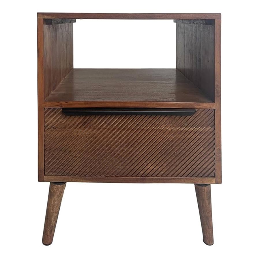Amazon.com: Mid-Century Modern Nightstand with Drawer, 24H x